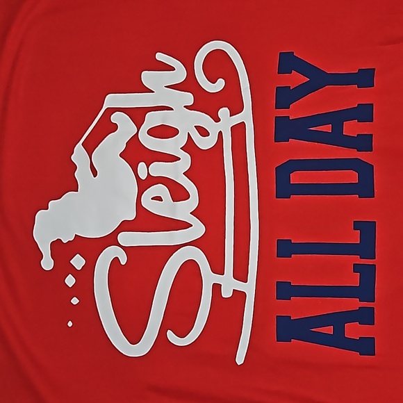 3 Holiday Juniors Top Red Sequin What The Elf? A Little Nice A Lot Of Naughty L - Picture 11 of 12